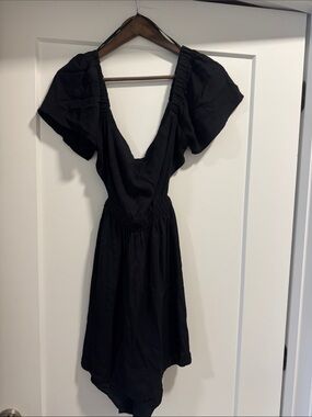 NWT Forever 21 Black Backless V-Neck Mini Dress